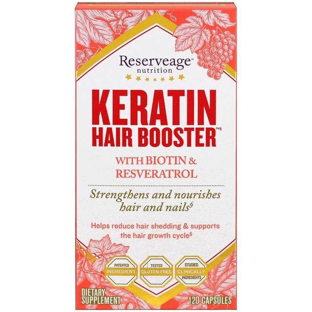 ReserveAge Nutrition, Keratin Hair Booster with Biotin & Resveratrol, 120 Capsul on Productcaster.