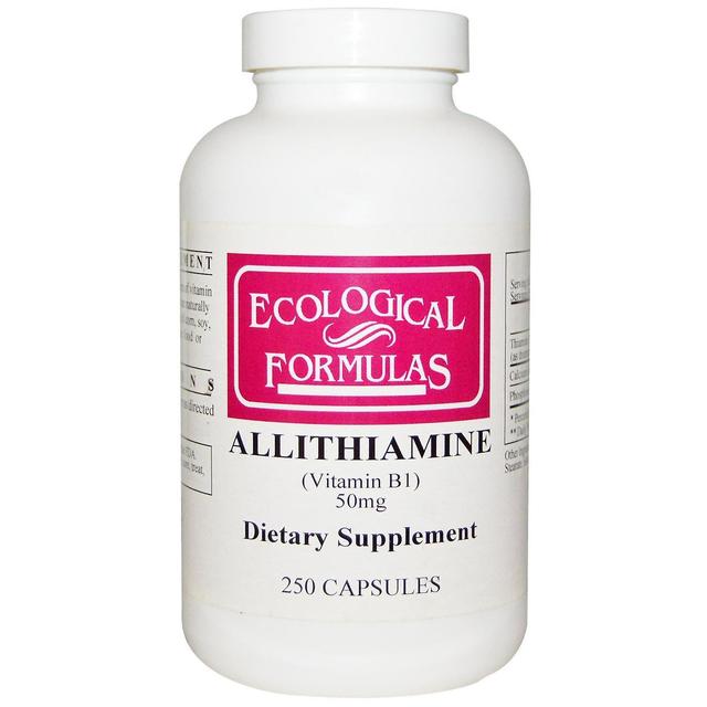 Ecological Formulas, Allithiamine (Vitamin B1), 50 mg, 250 Capsules on Productcaster.