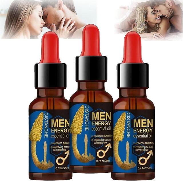 Men's Secret Drops - Größeres, längeres und anhaltendes Sex-Energie-Massageöl für mehr Sensibilität 3 Stück 60ML on Productcaster.