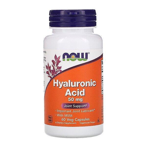 NOW Foods Nu Fødevarer, Hyaluronsyre, 50 mg, 60 Veg Kapsler on Productcaster.