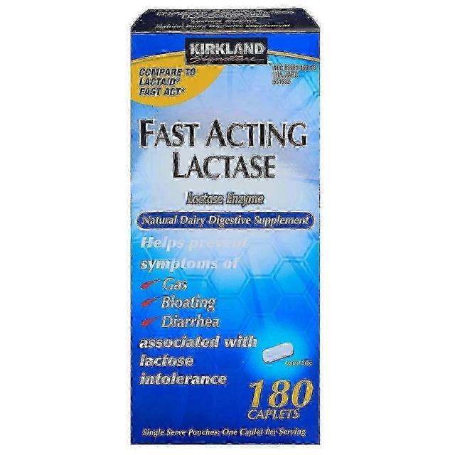 Kirkland signature fast acting lactase caplets, 180 ea on Productcaster.