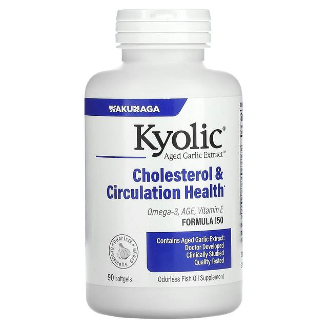 Kyolic, estratto di aglio invecchiato, colesterolo e salute della circolazione, 90 softgels on Productcaster.