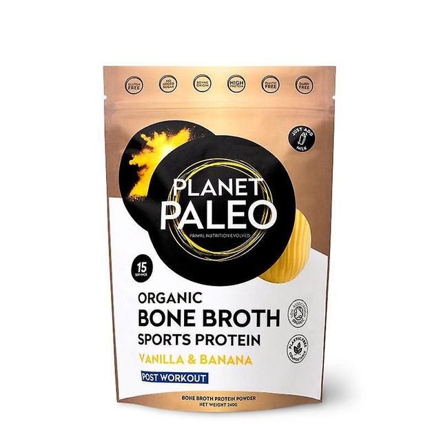 Planet Paleo Organic Bone Broth Sports Protein Vanilla & Banana 240g on Productcaster.