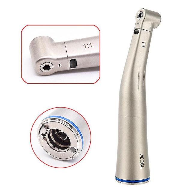 Tib Max Series 20:1 Reduction Push Button Low Speed Green Ring Contra Angle Dental Implant Surgery Handpiece With Optical Fiber 1 to1 led contra on Productcaster.