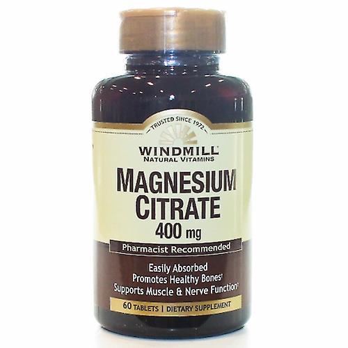 Windmill Health Magnesium Citrate,400 mg,60 Tabs (Pack of 6) on Productcaster.