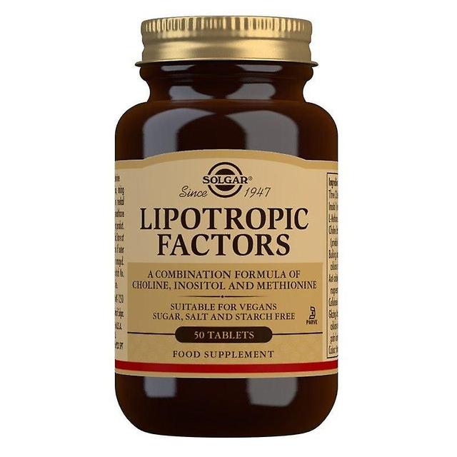 Solgar Lipotropic Factors Tablets 50 (12536359) on Productcaster.