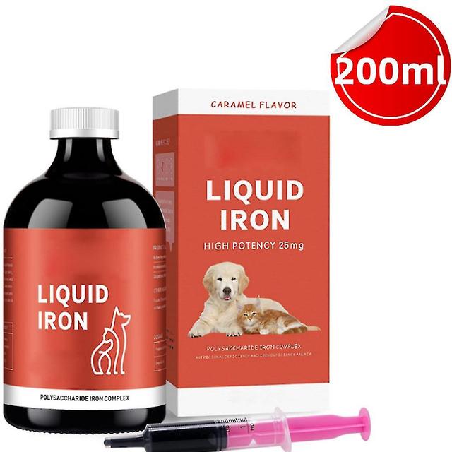 3 Pcs 60ml Liquid Iron Supplement For Dogs And Cats With Anemia - Polysaccharide Iron Complex Formulated To Support Blood 200 on Productcaster.