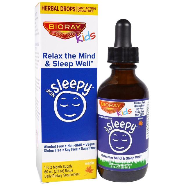 Bioray, Kids, NDF Sleepy, Relax The Mind & Sleep Well, Maple, 2 fl oz (60 ml) on Productcaster.