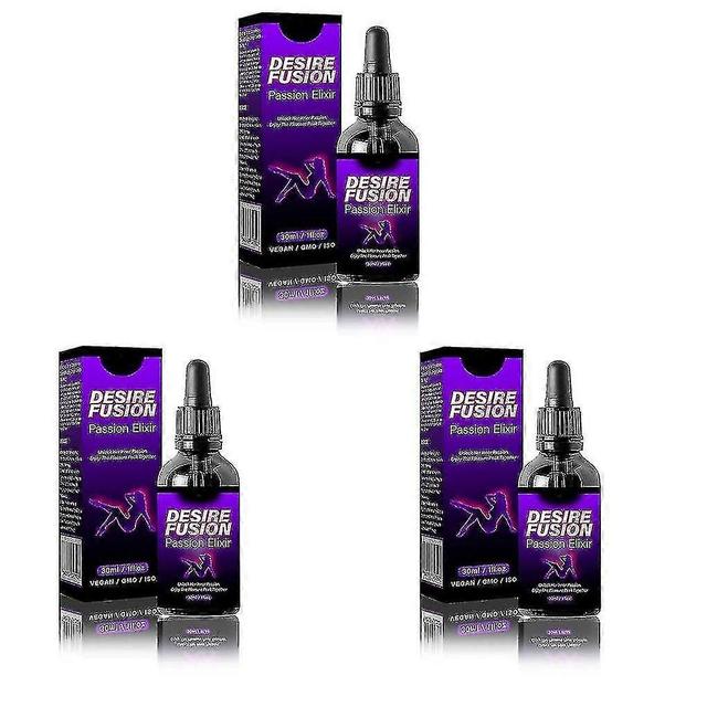 Desirefusion Passie Elixer, Secret Happy Drops, Hormoondruppels voor vrouwen, Verbetering van gevoeligheid en plezier 3pcs on Productcaster.