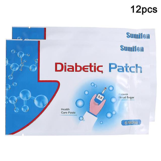 Diabetic Patch Diabetes Cure estabiliza el equilibrio de azúcar en la sangre Glucose Plaster 12pcs on Productcaster.