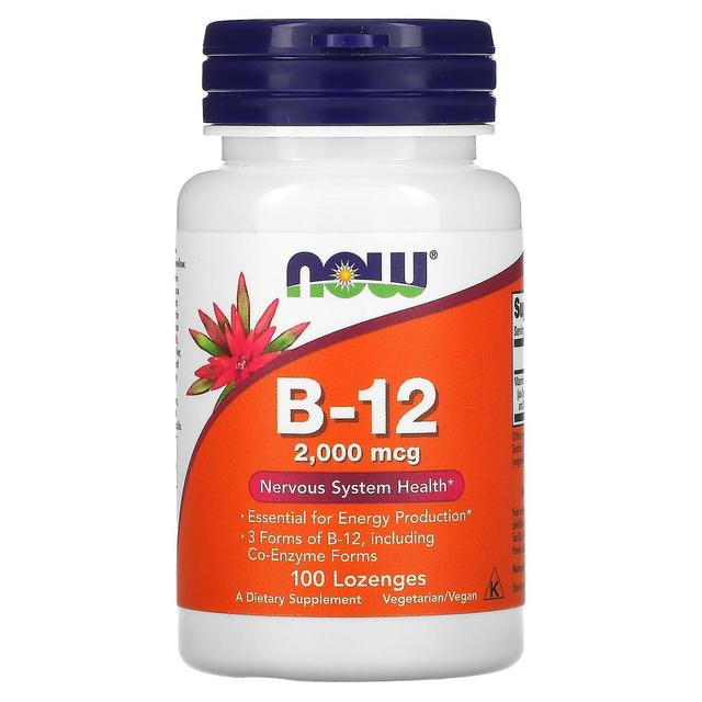 NOW Foods, B-12, 2,000 mcg, 100 Lozenges on Productcaster.