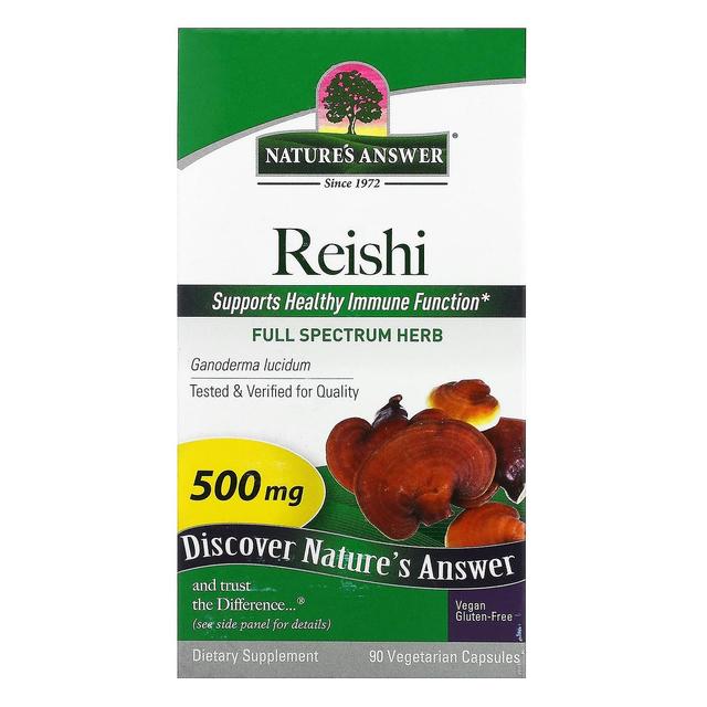 Nature's Answer, Reishi, 500 mg, 90 Vegetarian Capsules on Productcaster.