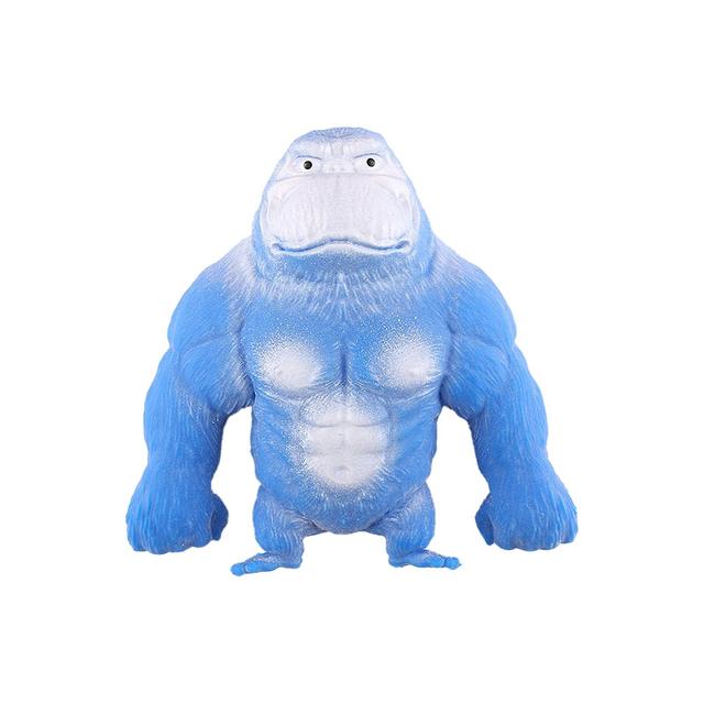 Creative New Brown Monkey Toy Tpr Stretch Gorilla Toy Squeeze Toy For Kids Adult Stress Relief,100% Brand New Blue 15*12 on Productcaster.