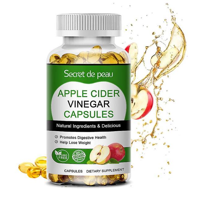 Jinzhaolai Secret De Peau Äppelcidervinäger Bantning kapslar Naturlig matsmältning Metabolism Vikt &; Detox Support Body Sculpting Kapslar 30pcs on Productcaster.