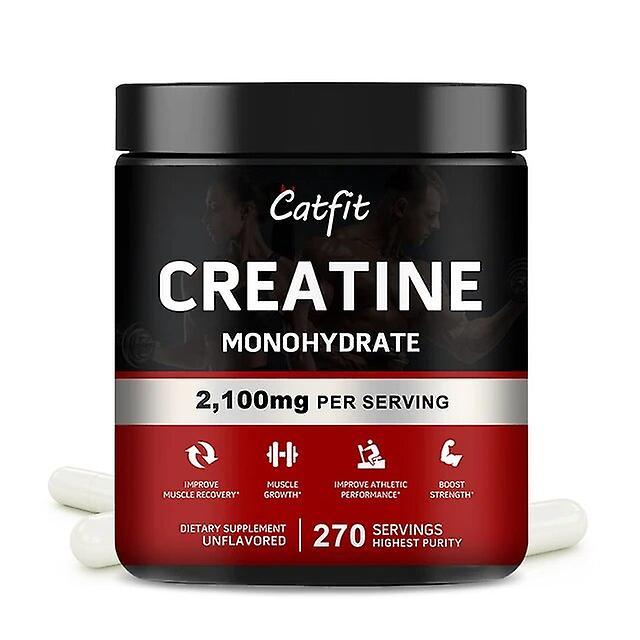 Visgaler Catfit Creatine Monohydrate Capsules Whey Protein Boost Energy Stamina Performance Support Muscle Growth For Gym Diet Supplement 270 on Productcaster.