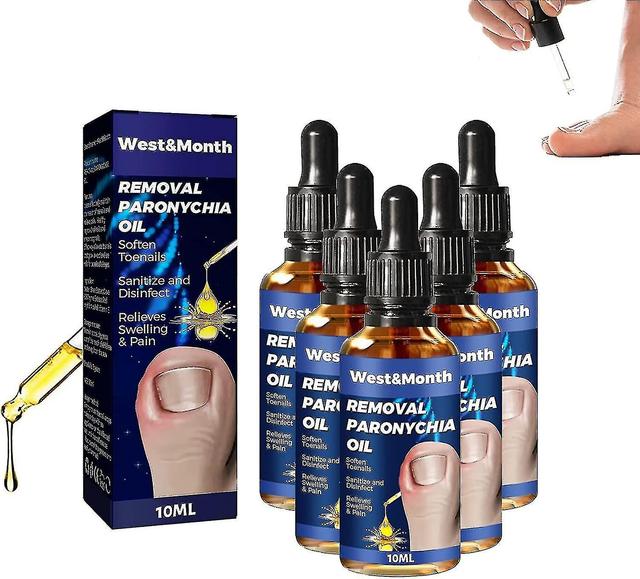 5pcs Toenailcare Removal Paronychia Oil, Toenailplus Anti Paronychia Relief Oil, Toe Nail Growth Oil, Nailpro Anti Paronychia Relief Oil on Productcaster.