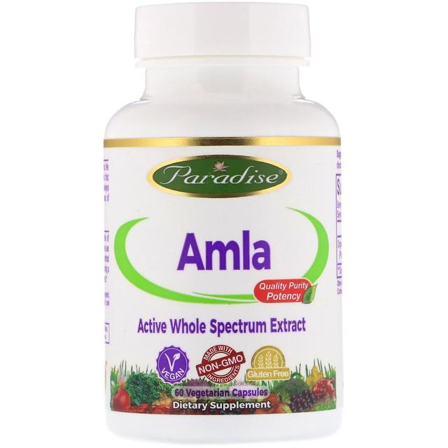 Paradise Herbs, Amla, 60 Vegetarian Capsules on Productcaster.