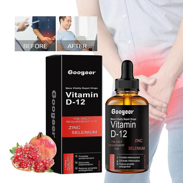 Pánske kvapky na opravu vitality, tekuté kvapky vitamínu D-12 pre mužov zvyšujú výdrž a veľkosť, Secert Dro 1pcs on Productcaster.