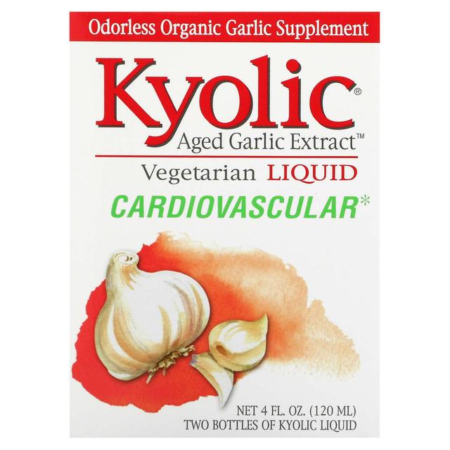 Kyolic, Aged Garlic Extract, Cardiovascular, Liquid, 2 Bottles, 2 fl oz (60 ml) Each on Productcaster.