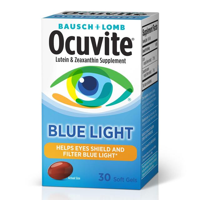 Ocuvite blaues Licht Vitamin & Mineral Ergänzung 30 ct Weiche Gele on Productcaster.