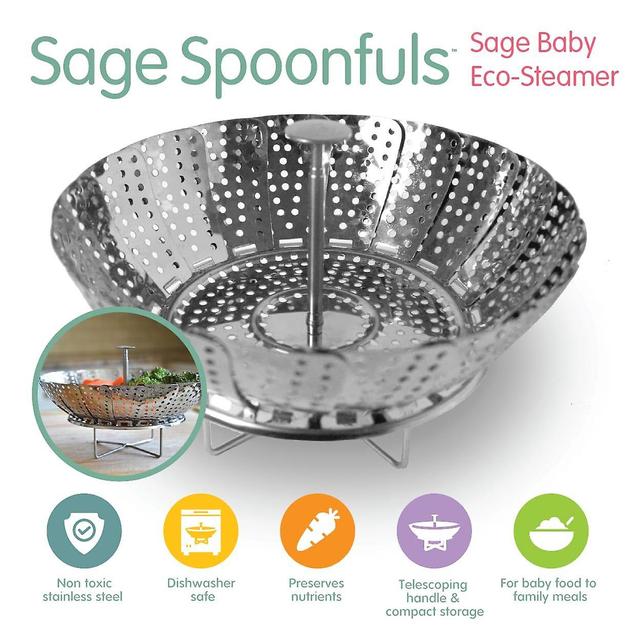 Sage Spoonfuls Salvie skefulde, baby, økodamper, 1 tæller on Productcaster.