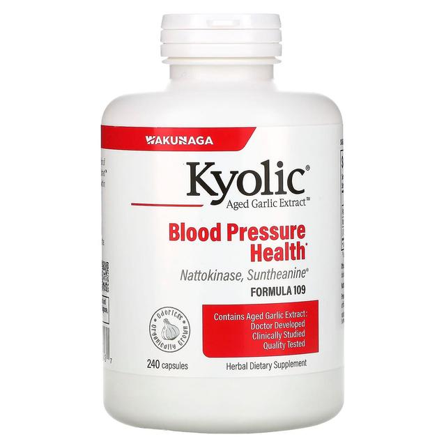 Kyolic, Aged Garlic Extract, Blood Pressure Health, Formula 109, 240 Capsules on Productcaster.