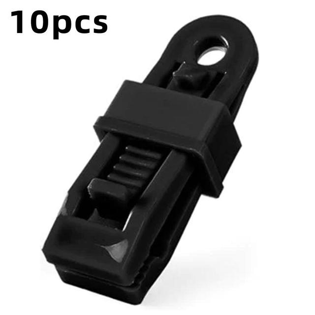 Adjustables Heavy Duty Lock Grip For Tarp & Shades Cloth Strong Windproof Awning Clamp For Outdoor Black on Productcaster.