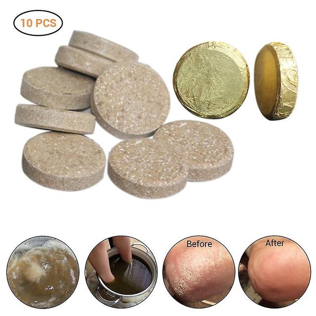 Ginger Foot Soak Effervescent Tablets - 10pcs Promote Metabolism Prevent Beriberi Eliminate Fatigue Foot Care Treatment on Productcaster.