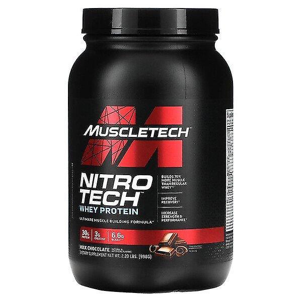 MuscleTech, Nitro Tech Whey Protein, Chocolat au lait, 2,20 lb (998 g) on Productcaster.