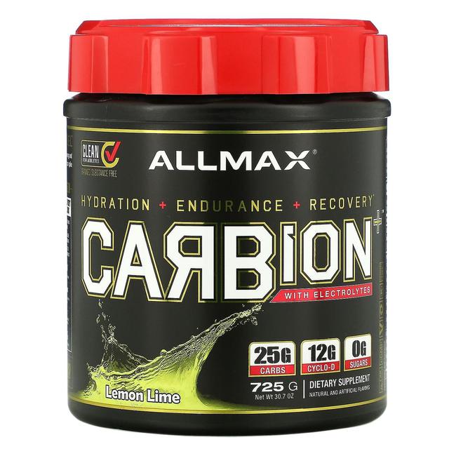 ALLMAX, CARBion+ elektrolyyteillä, sitruunalime, 30,7 unssia (725 g) on Productcaster.