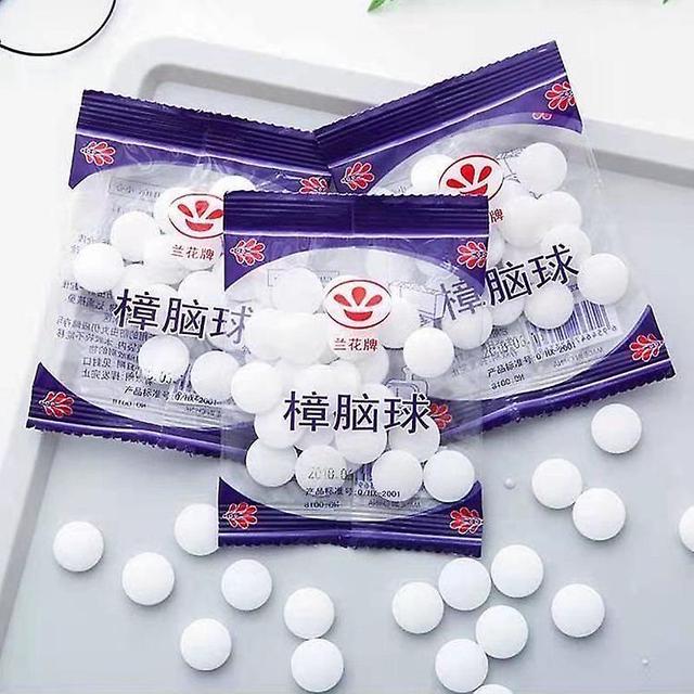 unbrand Natural Camphre Ball Anti-insect Health Pills Mothbal Wardrobe Mildew Mothproof 20g on Productcaster.