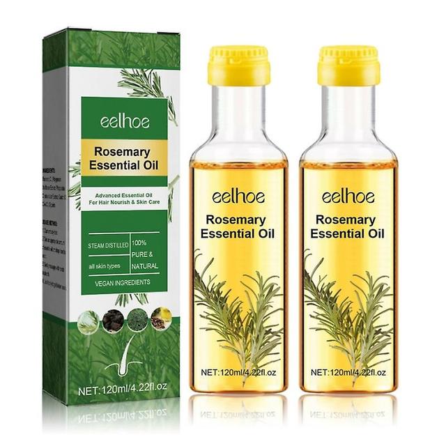 Rosmarinöl stimuliert Gesundheit, Haarwachstum & Hautpflege 120ml Natural Pure 2pcs on Productcaster.