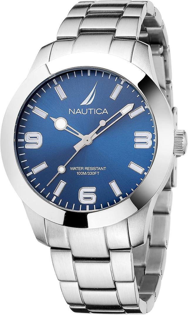 Nautica Men's Watch NAPPBF202 Silver and Blue on Productcaster.