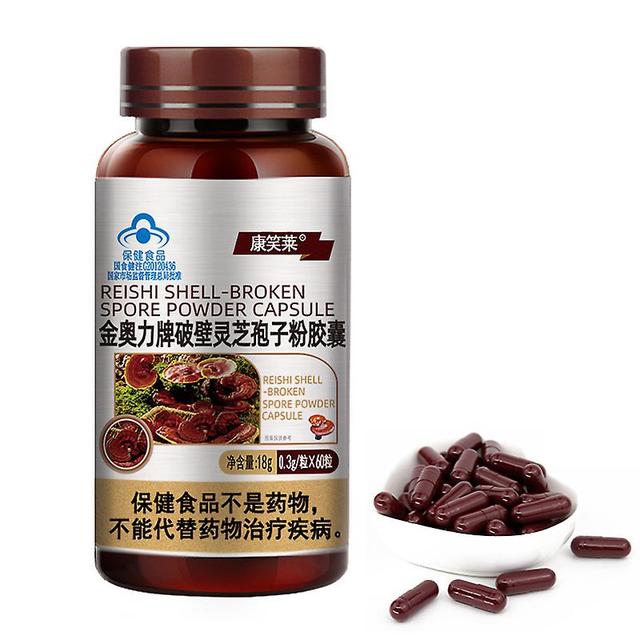 Vorallme Bio-Reishi-Schalen-gebrochenes Sporenpulver-Kapsel-Ganoderma-Pilz-Lucidum-Sporenpulver-Kapseln verbessern die Gesundheit des Immunsystems on Productcaster.