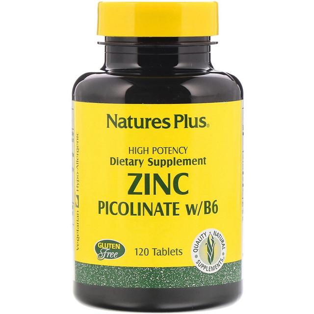 Nature's Plus, Zink Picolinat w/B-6, 120 Tabletten on Productcaster.