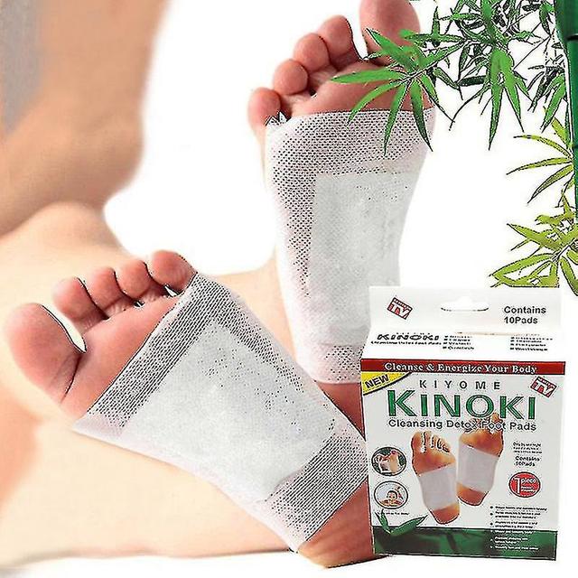 10 sztuk Bambusowy ocet Plastra na stopy Pasta do stóp Bamboo Nourishing Feet Sticker Mugwort Foot Patch on Productcaster.