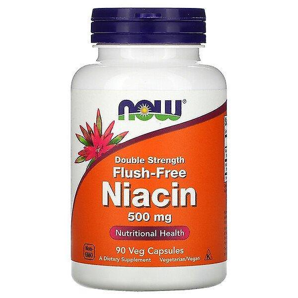 NOW Foods Jetzt Lebensmittel, Spülfreies Niacin, Doppelstärke, 500 mg, 90 Veg Kapseln on Productcaster.