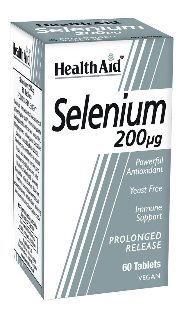 Health Aid Selenium 200mg - Prolonged Release, 60 Tablets on Productcaster.