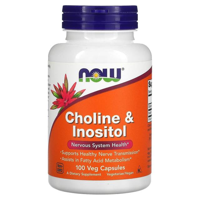 NOW Foods, Cholin & Inositol, 100 vegetarische Kapseln on Productcaster.