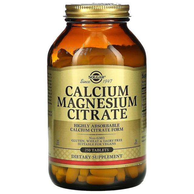 Solgar, Calcium Magnesium Citrate, 250 Tablets on Productcaster.