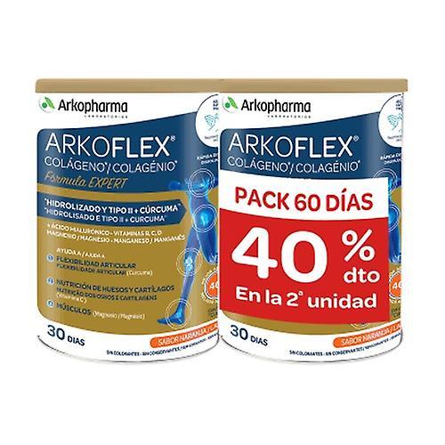 Arkopharma Arkoflex Dolexpert Hydrolyzed Collagen and Turmeric 2 units of 390g (Orange) on Productcaster.