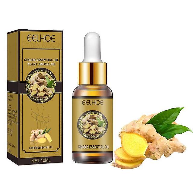 Ederfun Belly Ginger Drainage Oil Lymphatic Drainage Ginger Oil Natural Drainage Ginger Oil Essential Relax Massager Liquid Slimming 10ml on Productcaster.