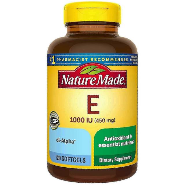 Nature made vitamin e 1000 iu, 450 mcg, softgels, 120 ea on Productcaster.