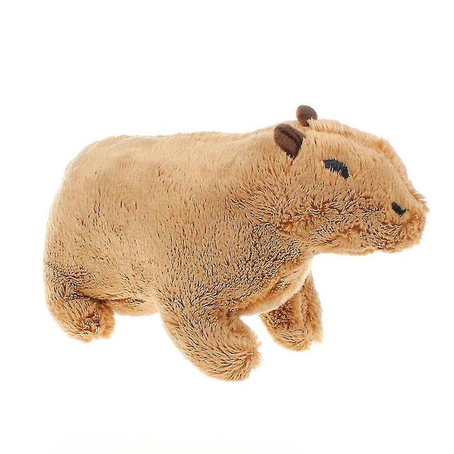 Scacv Capybara Rodents Plush Toy Super Soft Cartoon Animal Pillow Pp Cotton Filled Plush Aniamls Doll Brown 20cm on Productcaster.