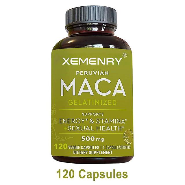 Vorallme Organic Maca Root Kapsule - podporuje reprodukčné zdravie a zvyšuje energiu, pomáha vyrovnávať menopauzálnu náladu 120 Capsules on Productcaster.