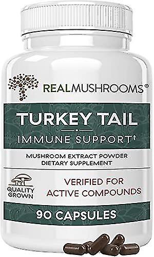 Turkey Tail Organic Mushroom Supplement 90 Caps- on Productcaster.