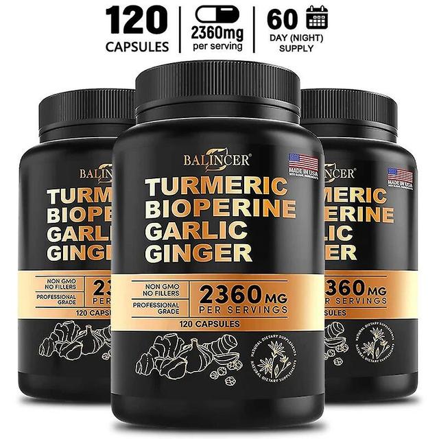 Visgaler Turmeric Supplements - Promotes Joint Health, Inflammation Relief & Anti-inflammation, Antioxidant Support,digestive Health 120 count-3 bo... on Productcaster.