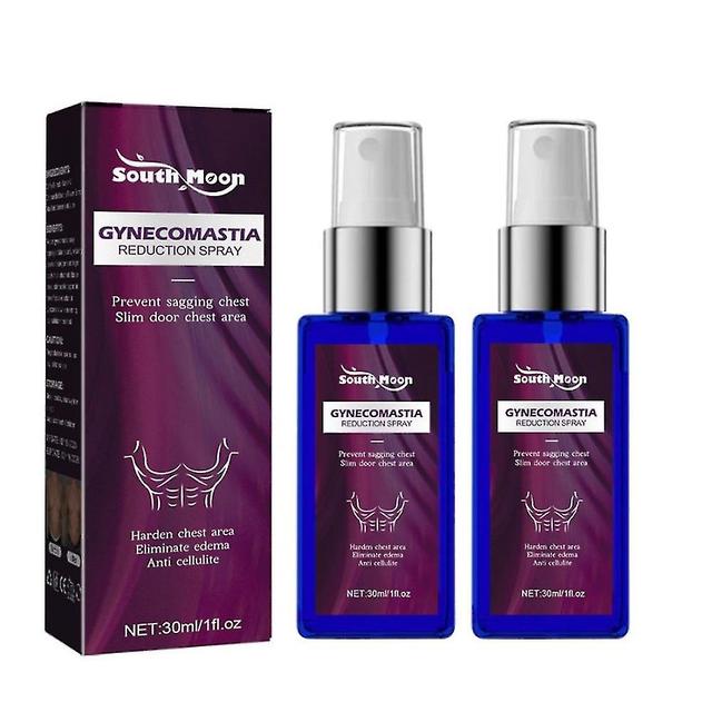 Boris 2pcs Gynecomastia Reduction Spray Massage Chest Fat Burner Breast Tightening For Men on Productcaster.