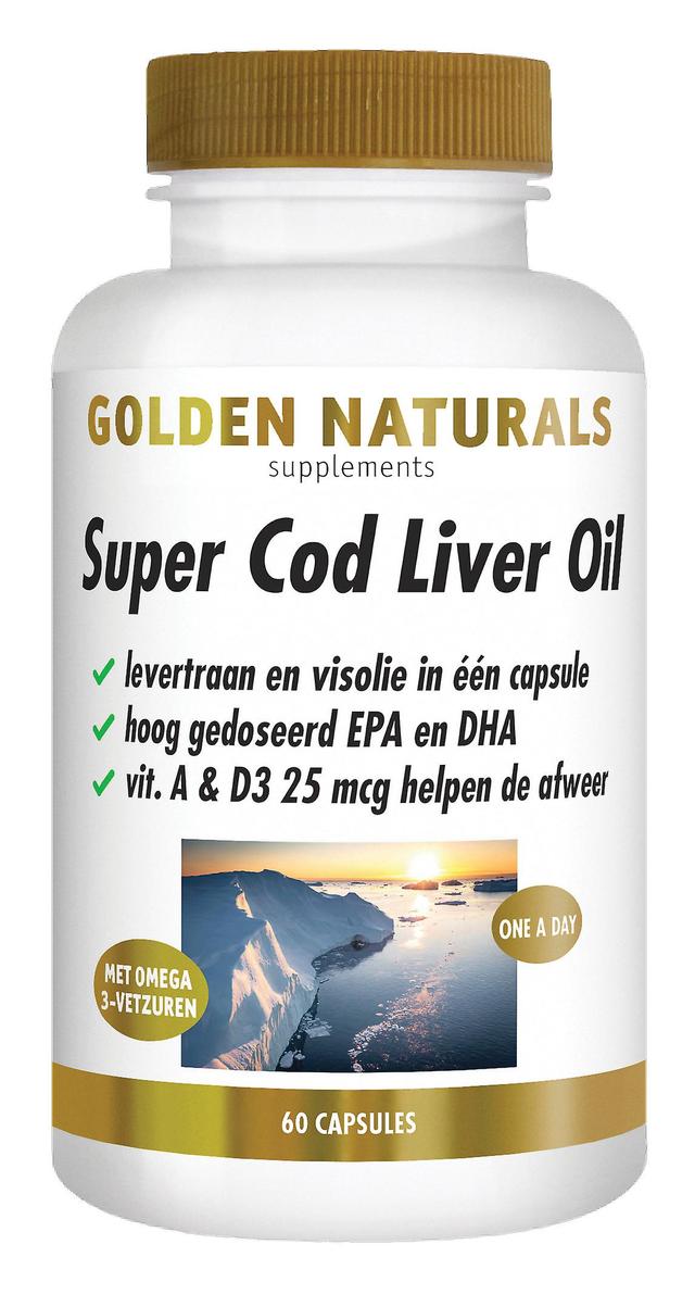 Golden Naturals Super Cod Liver Oil (60 softgel capsules) on Productcaster.