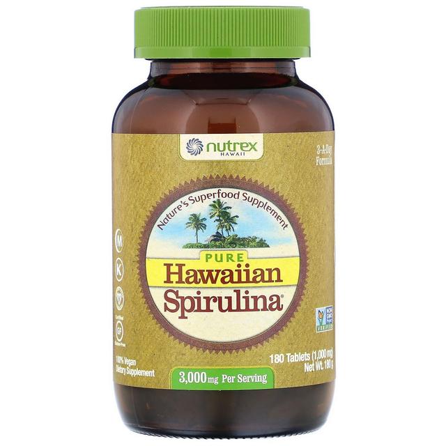 Nutrex Hawaii, Pure Hawaiian Spirulina, 3.000 mg Per Servire, 180 Compresse on Productcaster.